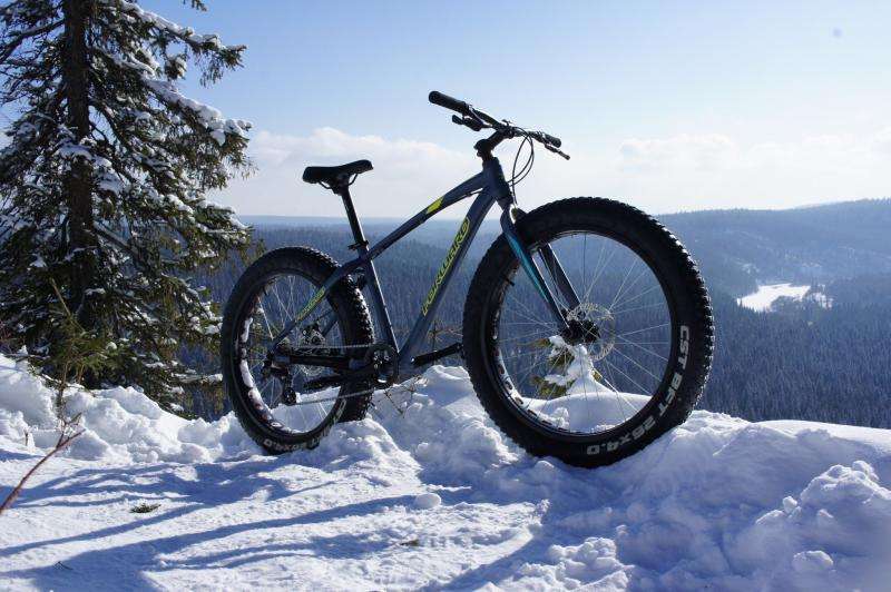 Велосипед Forward Bizon побывал на вершине Усьвинских столбов (Пермский край).