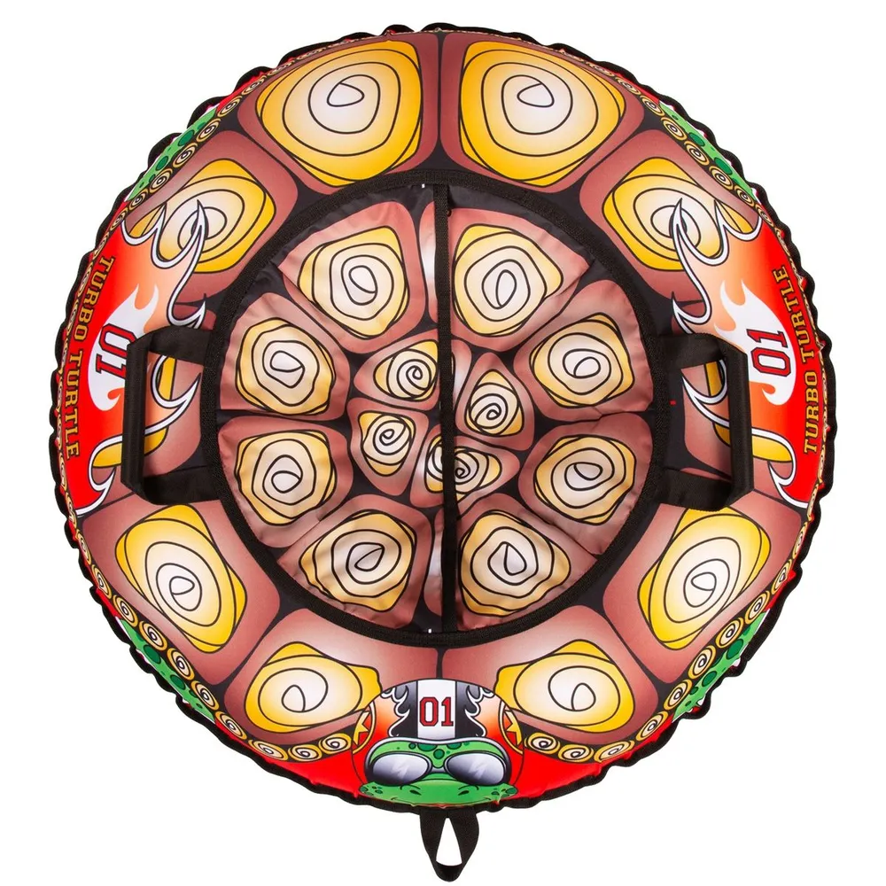 Санки надувные с сумкой "Ватрушка "Турбо-черепаха" 100 см (КСНВ100-ТЧЕР) (нет, без цвета, КСНВ100-ТЧЕР)