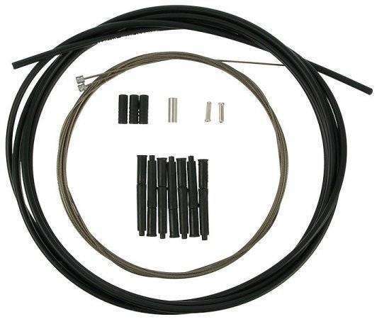 Трос, VZ-C09B-002, 1,5 мм* 3000 мм оплетка, трос F 1400 мм R 2400 мм * комплект тросов+оплетка+након (черный, 14ES30000010)