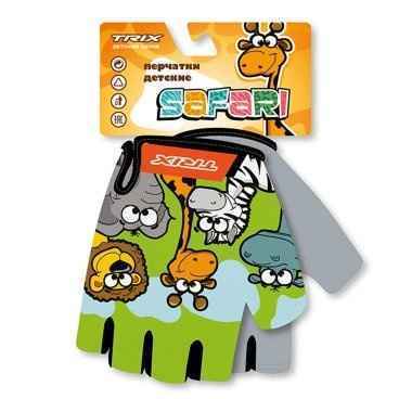 Перчатки TRIX nw Safari детск., 5XS, коротк. пальцы, гелев. вставки, дышащая лайкра/искусств. замша, антискользящие (GL-TX-SAFARI-5XS-0, 5xs)