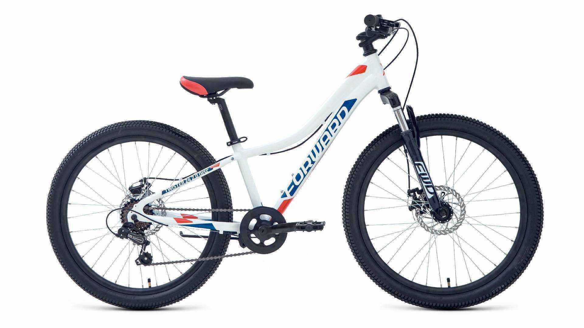 TWISTER 24 2.2 disc (рост 12") 2020-2021, белый/красный, RBKW1J347028