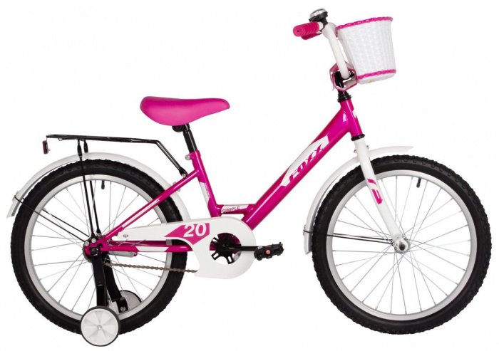 Велосипед FOXX 20" SIMPLE розовый, сталь, тормоз нож