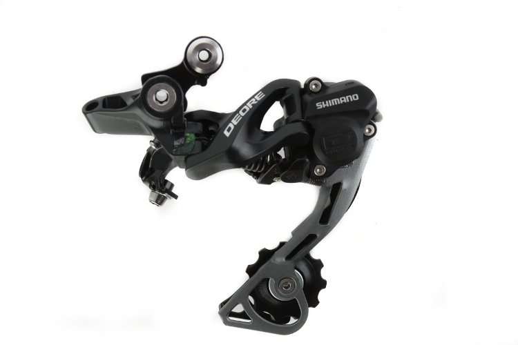 Переключатель задний, RD-M615, DEORE, 10 ск., под петух, GS, подвод - прямой, SHIMANO