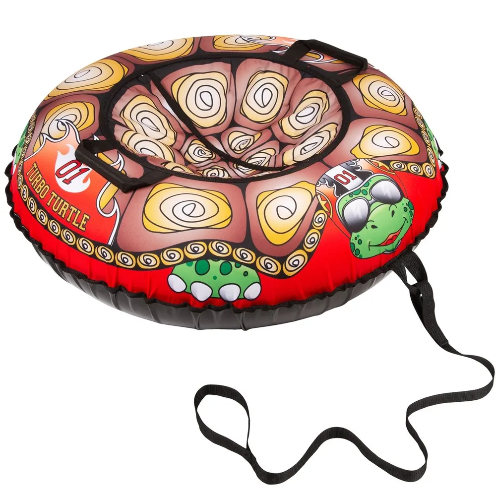 Санки надувные с сумкой "Ватрушка "Турбо-черепаха" 100 см (КСНВ100-ТЧЕР) (нет, без цвета, КСНВ100-ТЧЕР)
