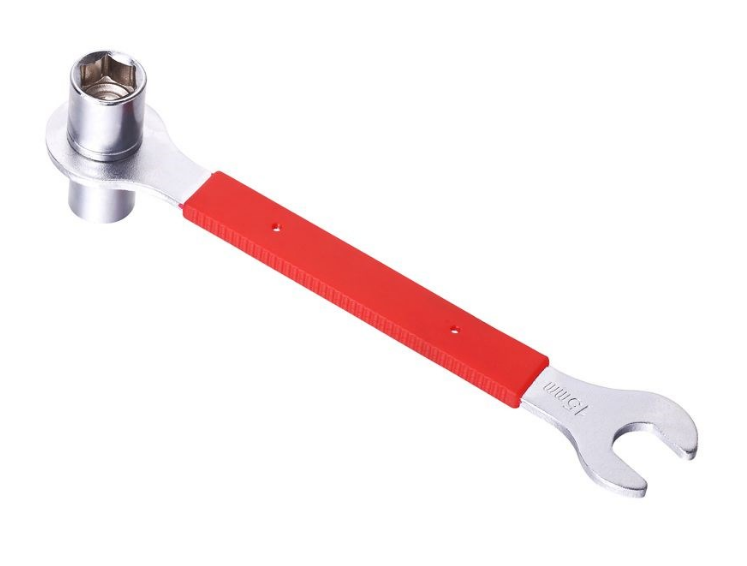 Ключи велосипедные, KL-9725H, ключ педальный на 15 мм + торцевые головки, KENLI, RKLTL9725H01