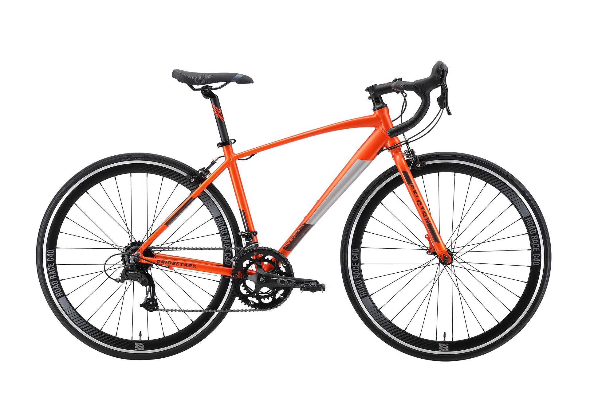 Велосипед Stark'24 Peloton 700.1 D оранжевый/черный/серый 22", HQ-0015137