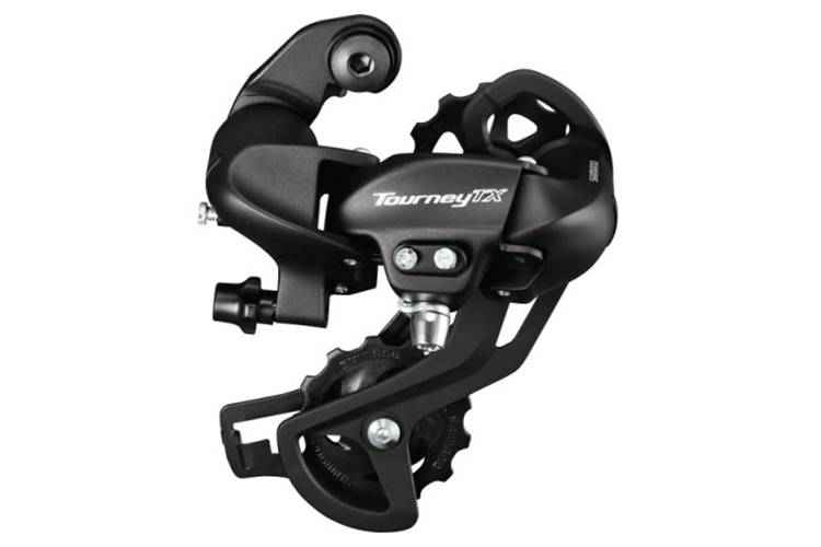 Переключатель задний Shimano Tourney RD-TX800 7/8 скоростей черный