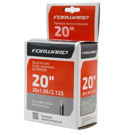 Камера, TU202, 20" * 1.95/2.125, Бутил, Schrader (AV), WANDA, VTU202NR171901 (нет, без цвета, VTU202NR171901)