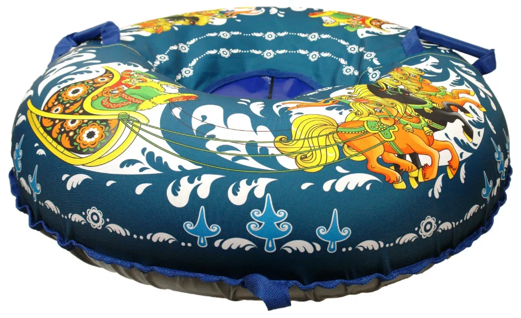 Санки надувные с сумкой "Ватрушка "Русская тройка" 100 см (КСНВ100-ТРО) (КСНВ100-ТРО)