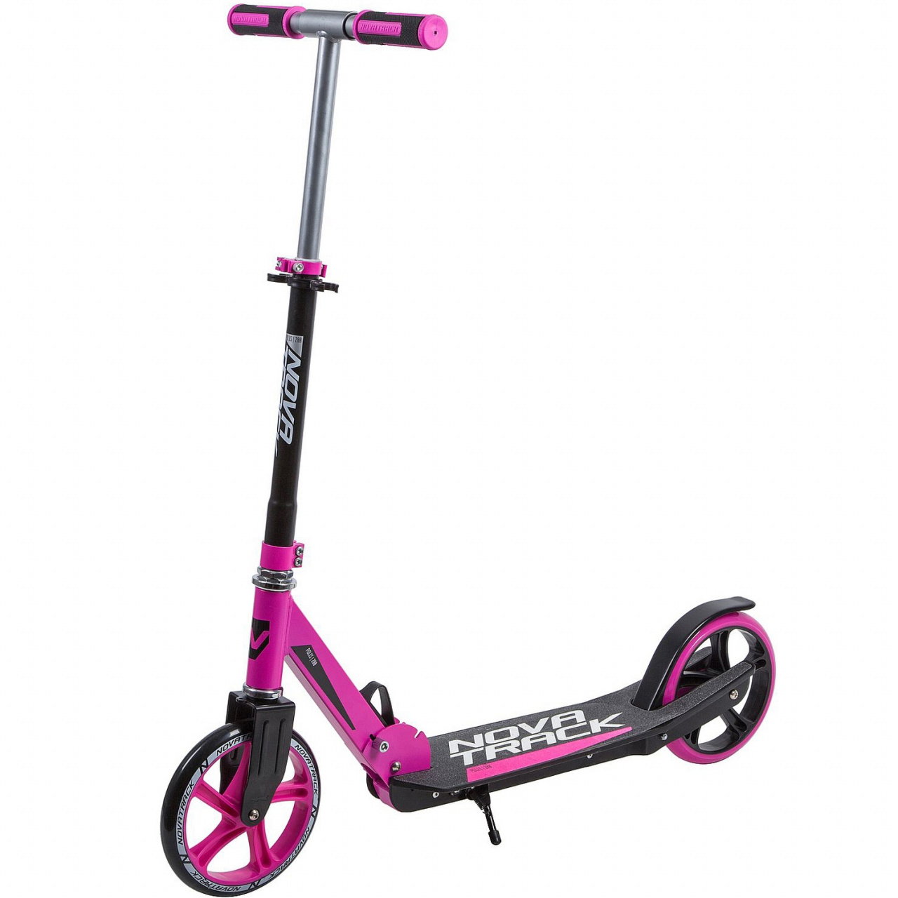 Самокат детский Novatrack POLIS сталь+пластик., 200мм (МК-00048927 РОЗОВЫЙ 200P.POLIS.PN9, розовый)