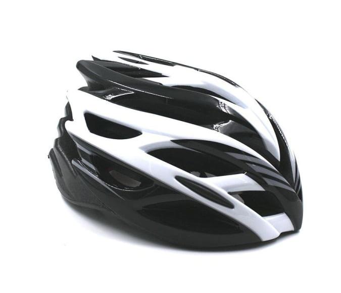 Шлем защитный взрослый HL008 (in-mold) черный/серый, L (54-61 см)