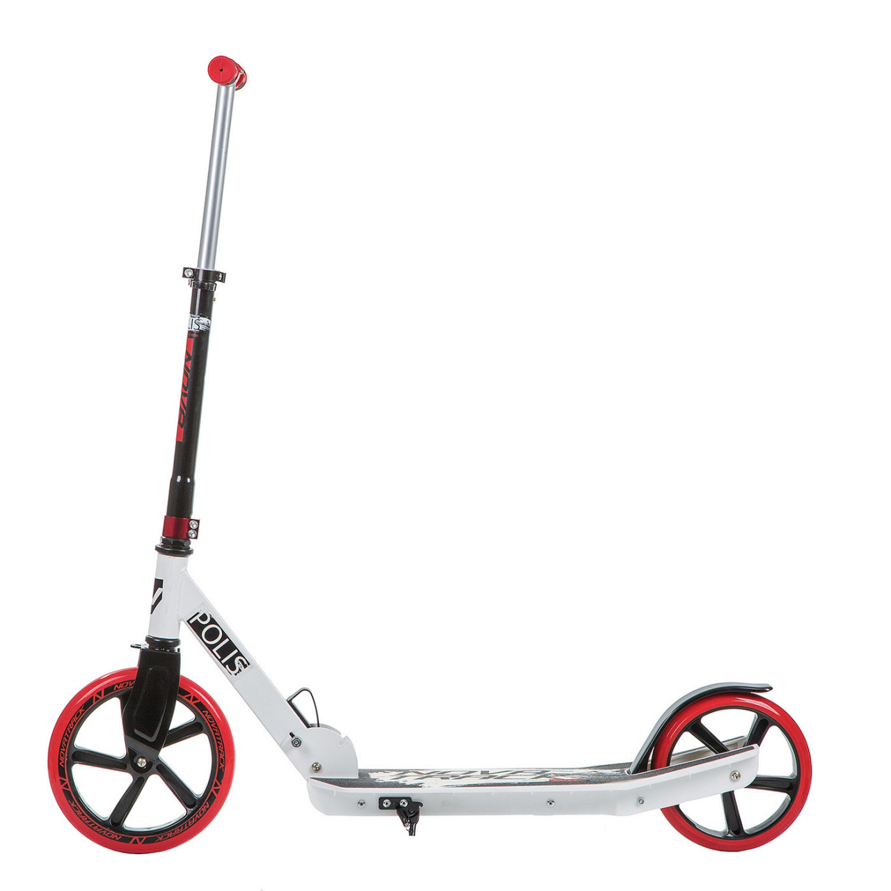 Самокат для детей NOVATRACK POLIS сталь+пластик, складной, 230P.POLIS.RD9