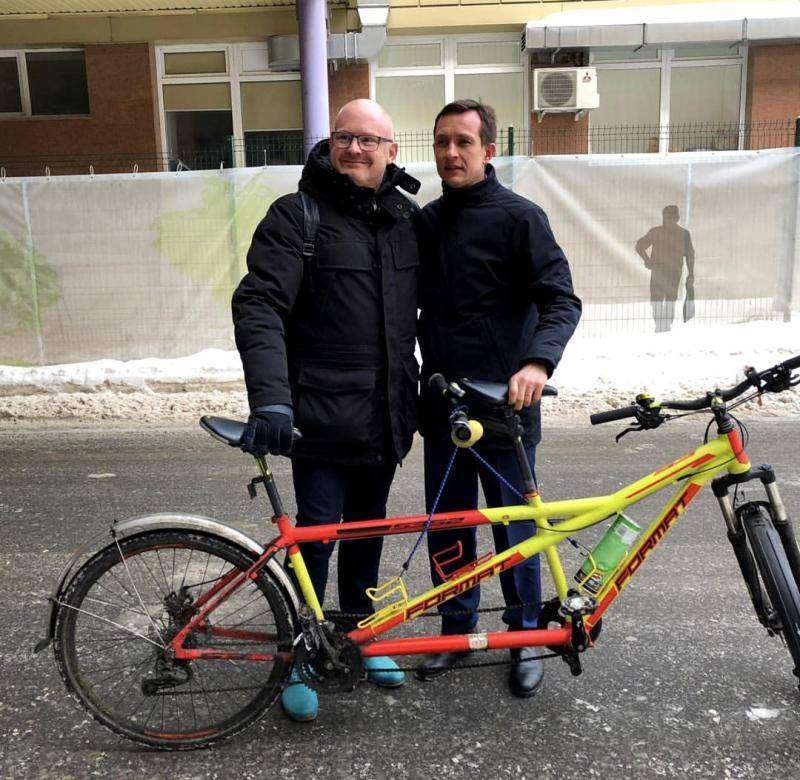 Мэр Альметьевска, Республики Татарстан, всеми силами за велосипедистов. 