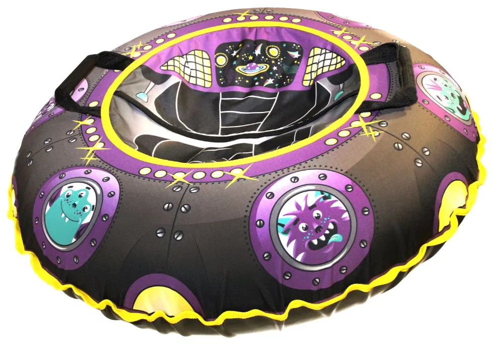 Санки надувные с сумкой "Ватрушка "Летающая тарелка" 100 см (КСНВ100-ЛЕТТ) (нет, без цвета, КСНВ100-ЛЕТТ)