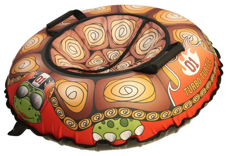 Санки надувные с сумкой "Ватрушка "Турбо-черепаха" 100 см (КСНВ100-ТЧЕР) (нет, без цвета, КСНВ100-ТЧЕР)