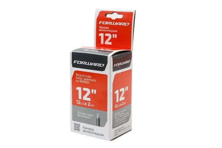 Камера, TU12, 12" * 1/2x21/4, Бутил, Schrader (AV), WANDA (VTU12122140001)