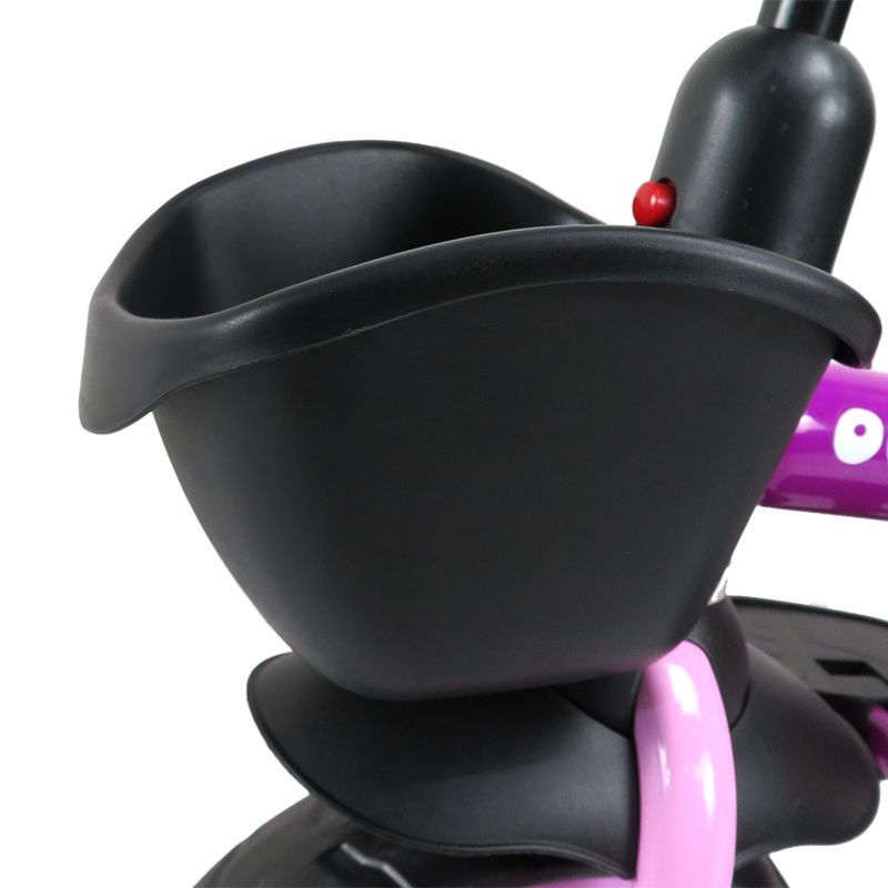 Велосипед детский трехколесный складной, Серия "Octopus" (2023), с ручкой управления, фиолетовый