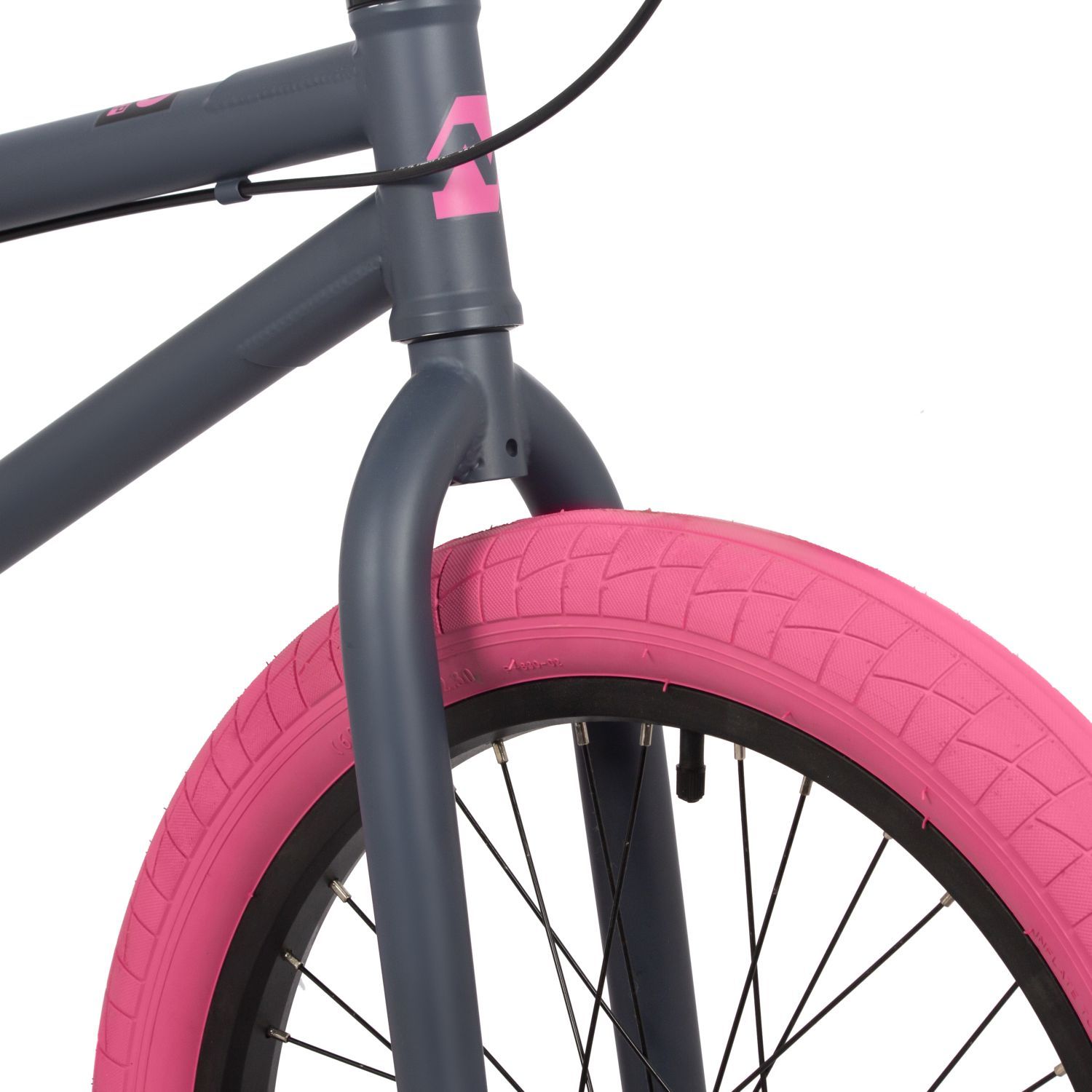 Велосипед NOVATRACK 20" BMX JUPITER тёмно серо-розовый, сталь , рама 20", U-BRAKE