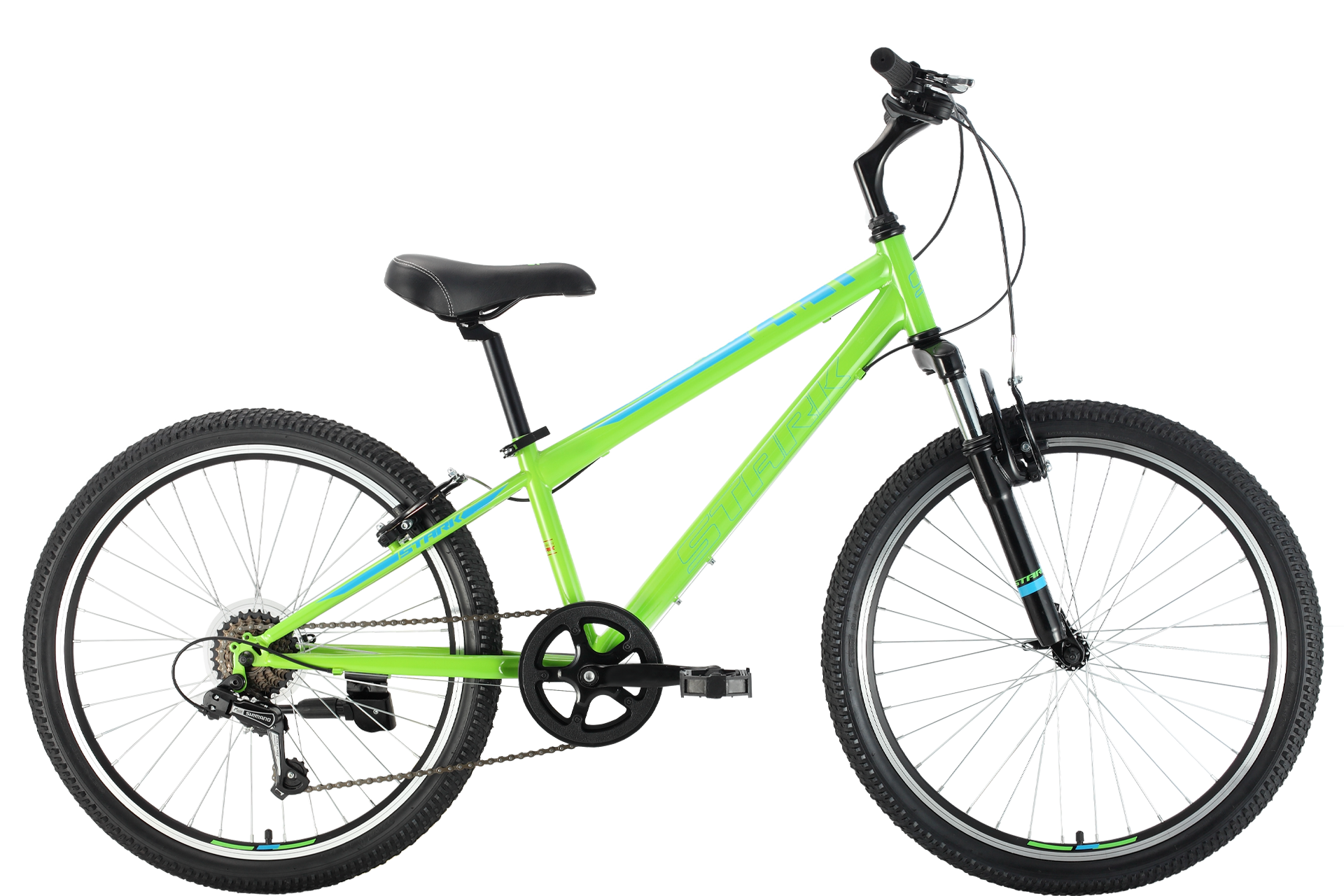 Велосипед Stark'23 Respect 24.1 V Steel (МК-00048367 12" (HQ-0010145), зеленый/синий/зеленый, 12", .)