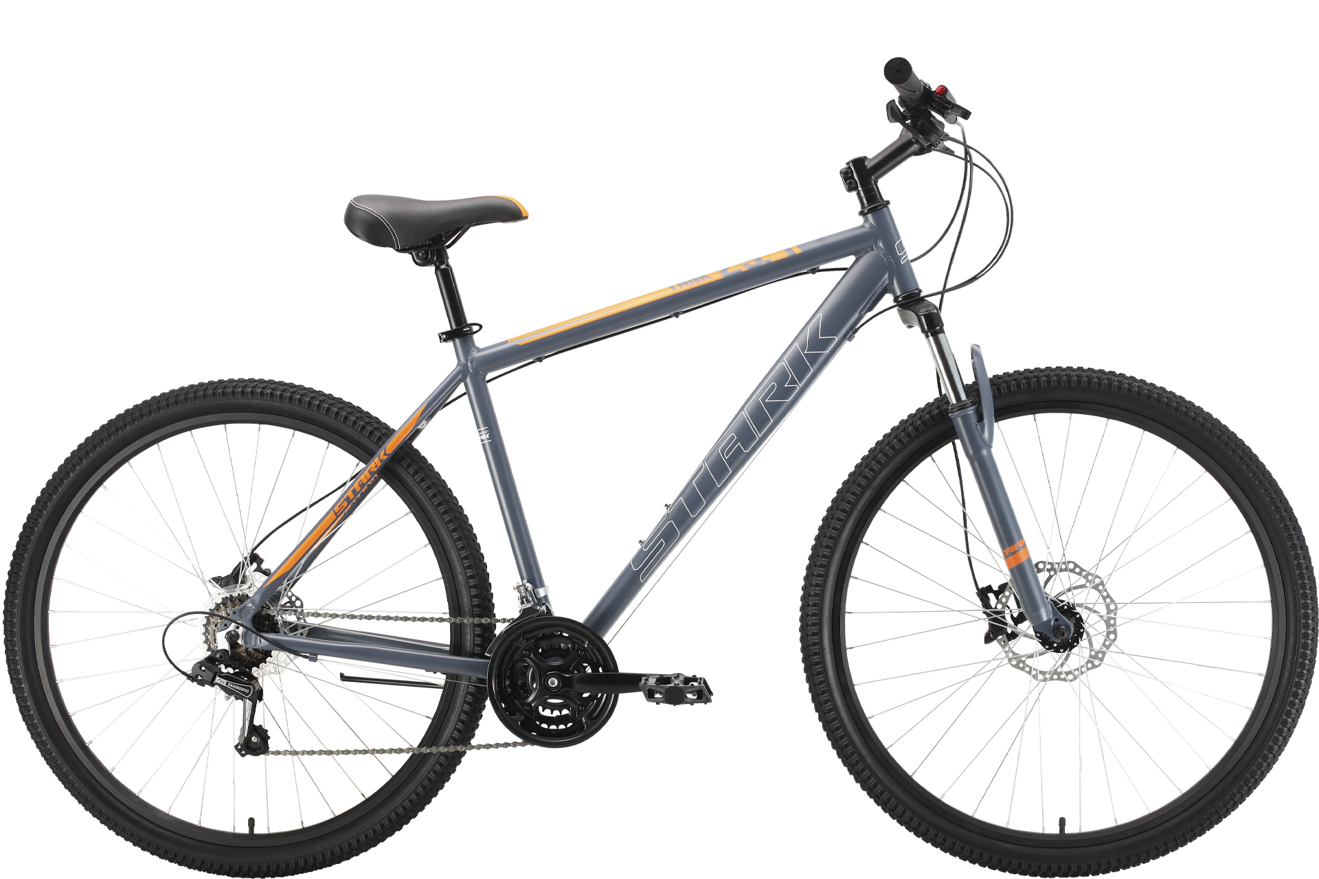 Велосипед Stark'22 Tank 29.1 HD (18", серый/оранжевый, МК-00043845 M(18")(HQ-0005076), .)