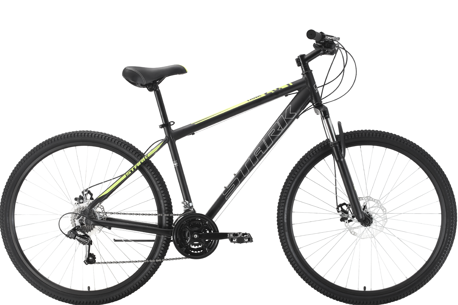 Велосипед Stark'22 Tank 29.1 D (18", черный/зеленый, МК-00044357 M(18")(HQ-0005087), .)