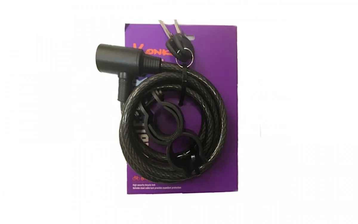 Замок противоугонный, 10 x 1200 мм, KLONK, 10311