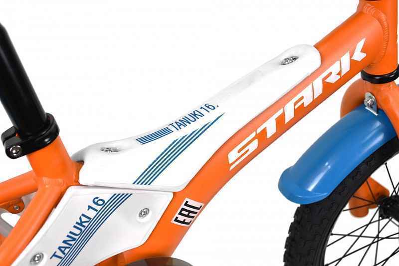 Велосипед Stark'23 Tanuki 16 Boy (МК-00048683, оранжевый/синий/белый, .)