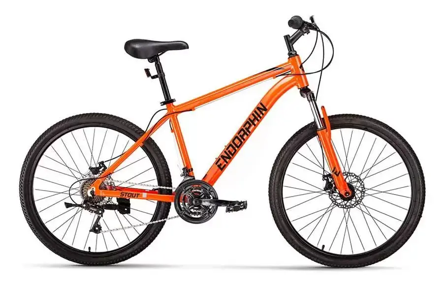Велосипед 26" Endorphin Stout D AL (18", оранжевый/черный, МК-00043294 18" ОРАНЖЕВЫЙ/ЧЕРНЫЙ RBK22AT26029, .)