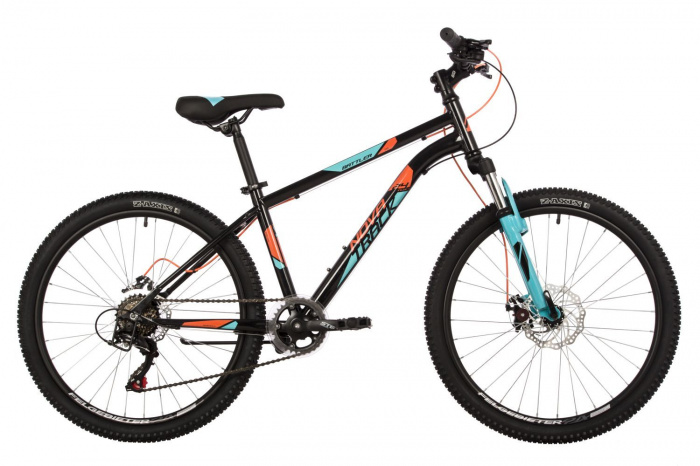 Велосипед NOVATRACK 24" BATTLER сталь 12'', черный, 6 скор.TZ500/TS-38/SG-6S, D-brake
