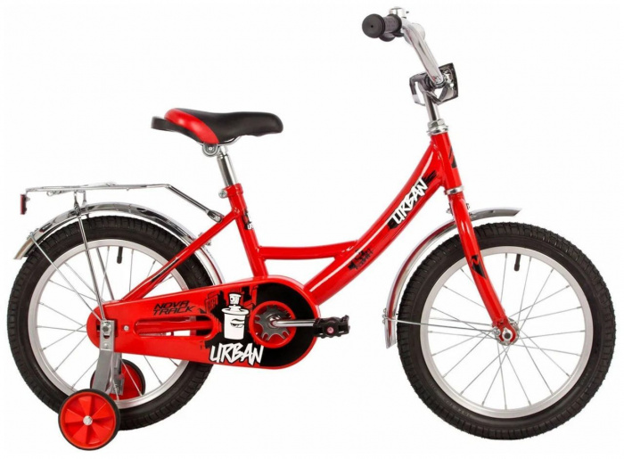 Детский велосипед Novatrack Urban 16, красный