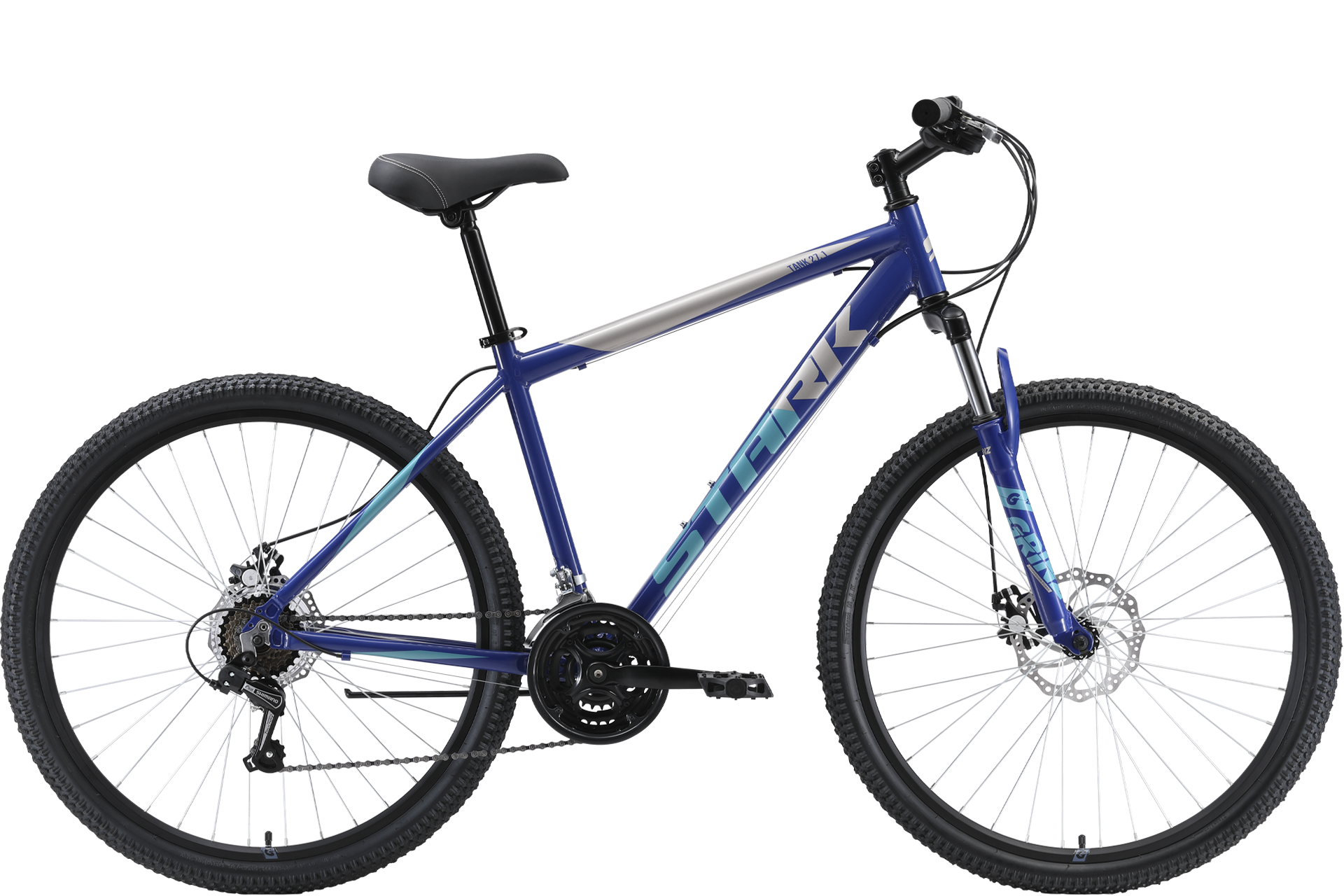 Велосипед Stark'23 Tank 27.1 D (МК-00048369 20" (HQ-0009944), синий/белый, 20", .)