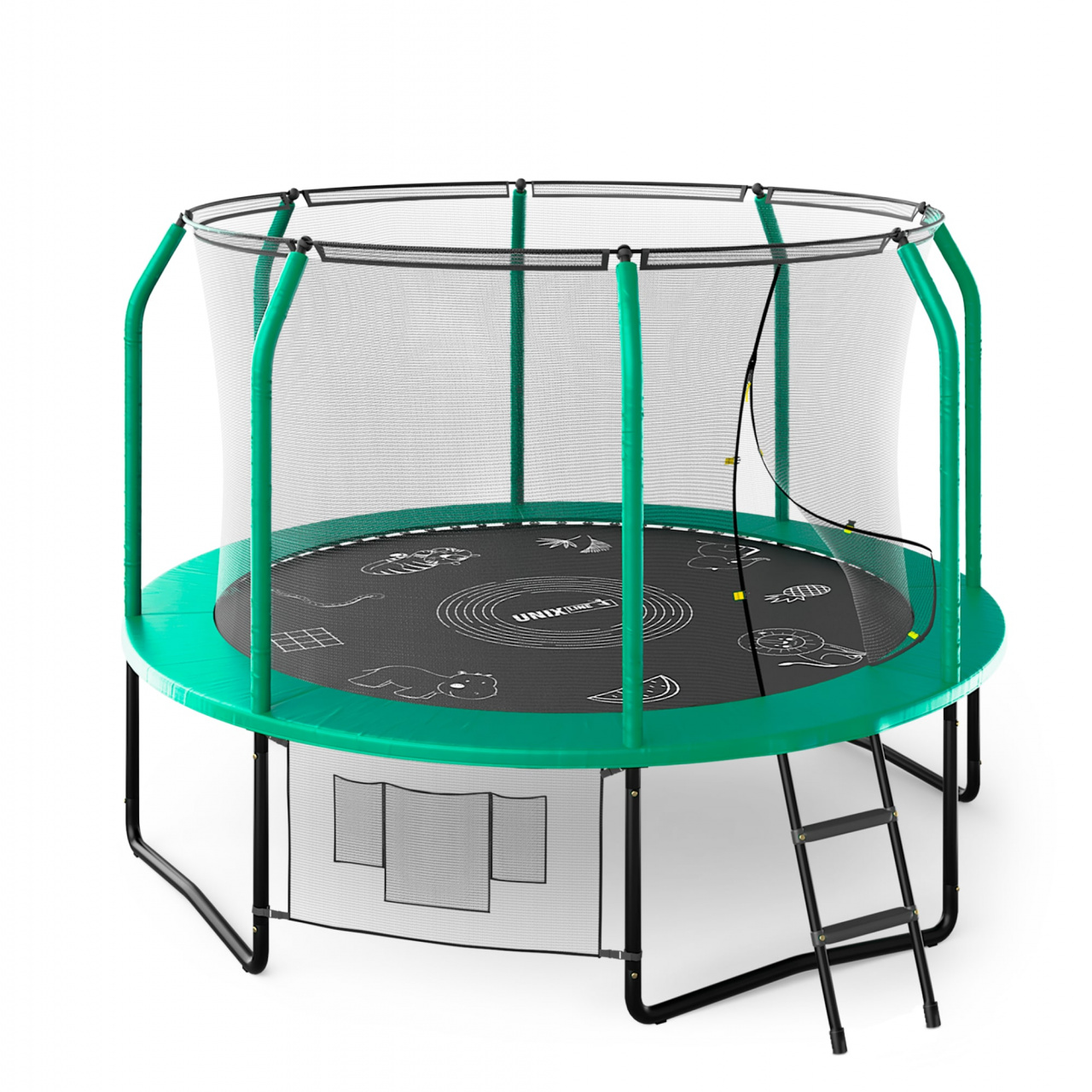 Батут UNIX line SUPREME GAME 10 ft (green),