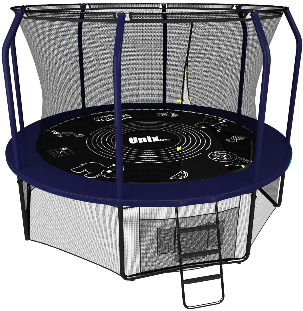 Батут UNIX line Supreme Game 8 ft blue