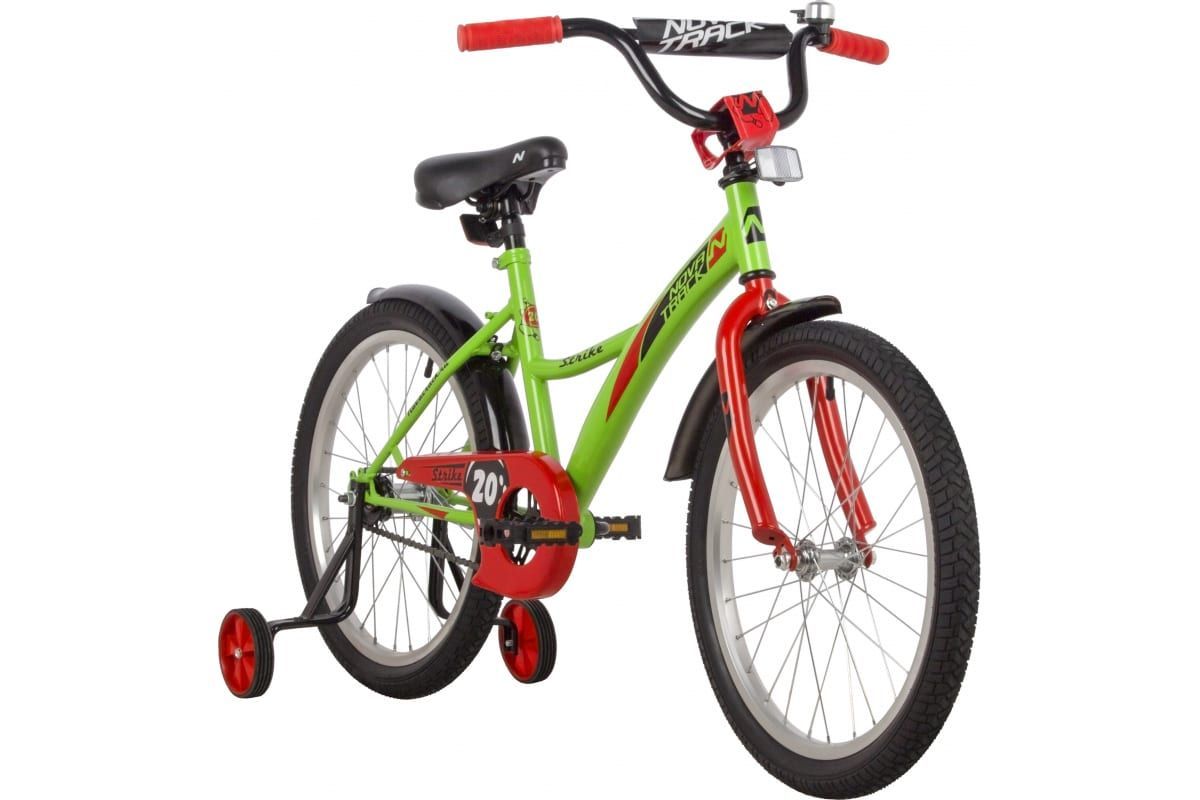 Велосипед NOVATRACK 20", STRIKE, зеленый