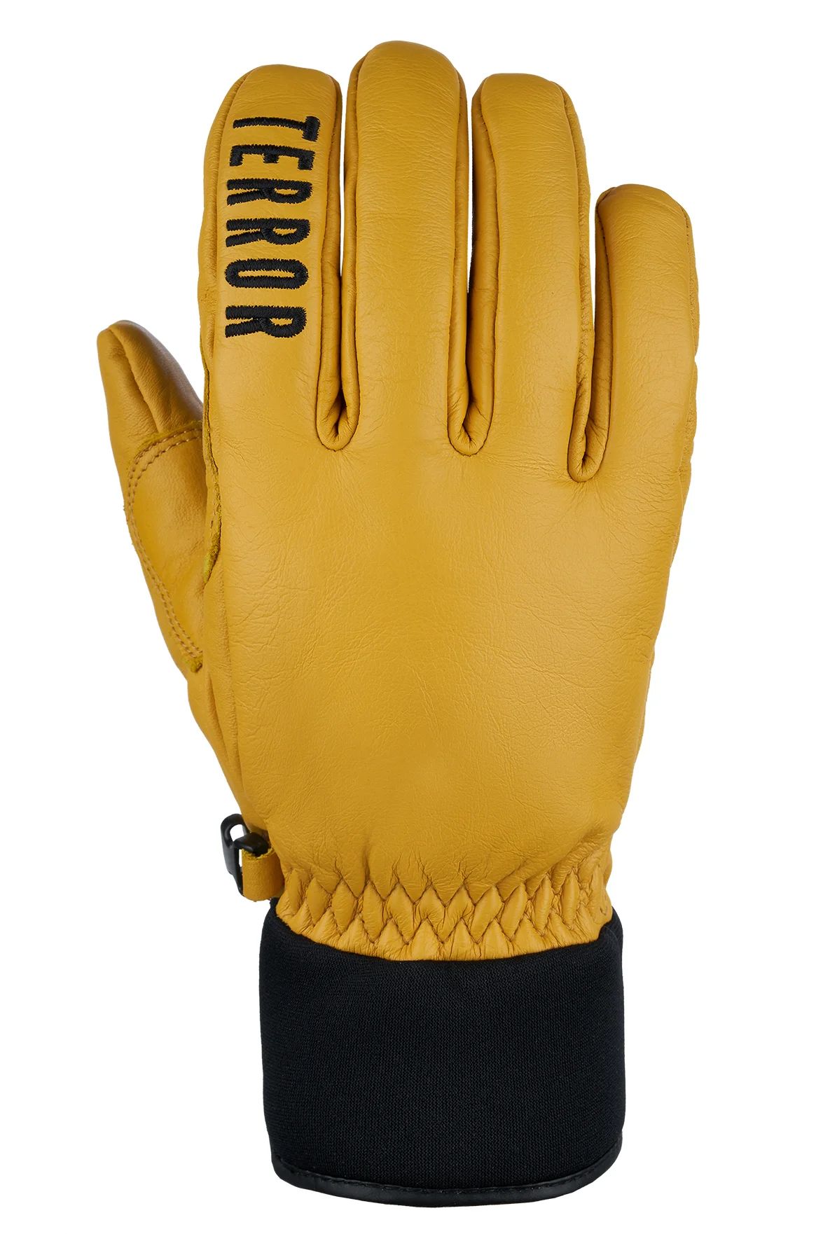 Перчатки TERROR LEATHER Gloves, овечья кожа, фиксатор на шнурке, коричневый