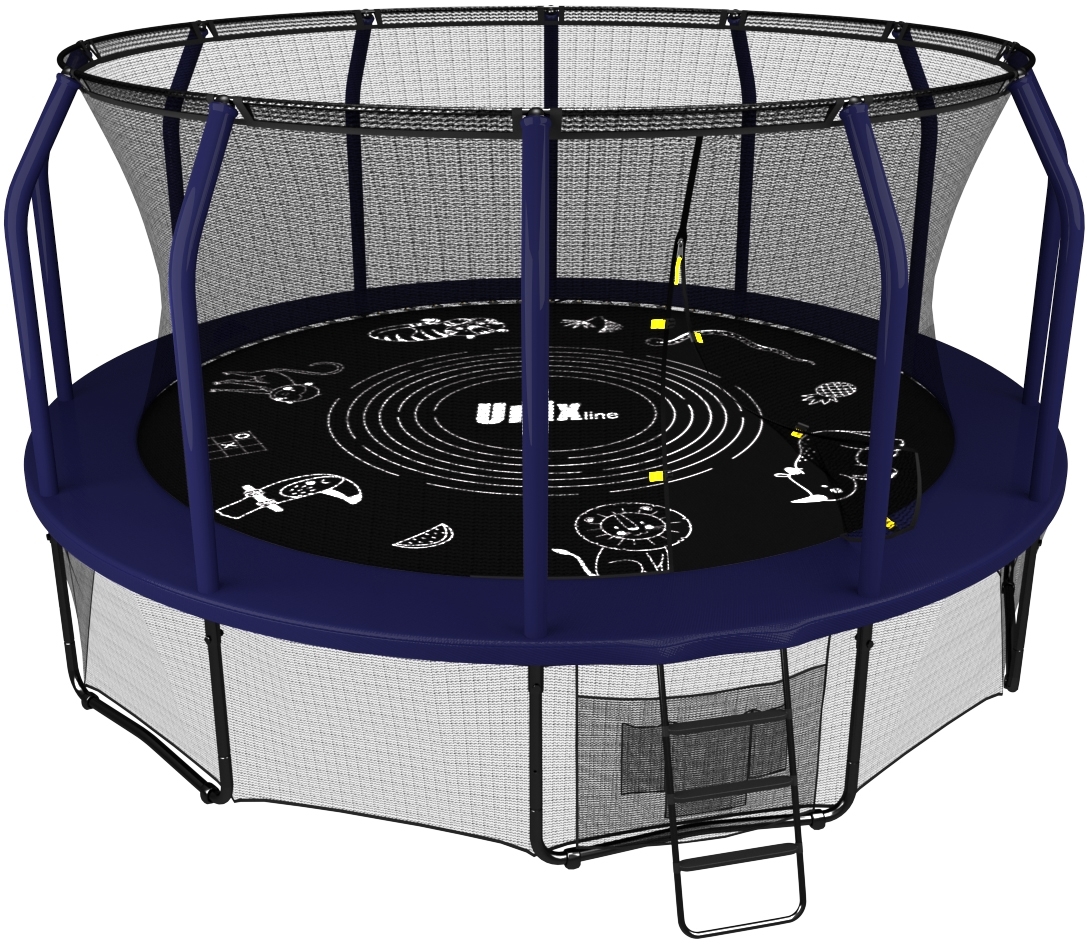 Батут UNIX line Supreme Game 14 ft blue