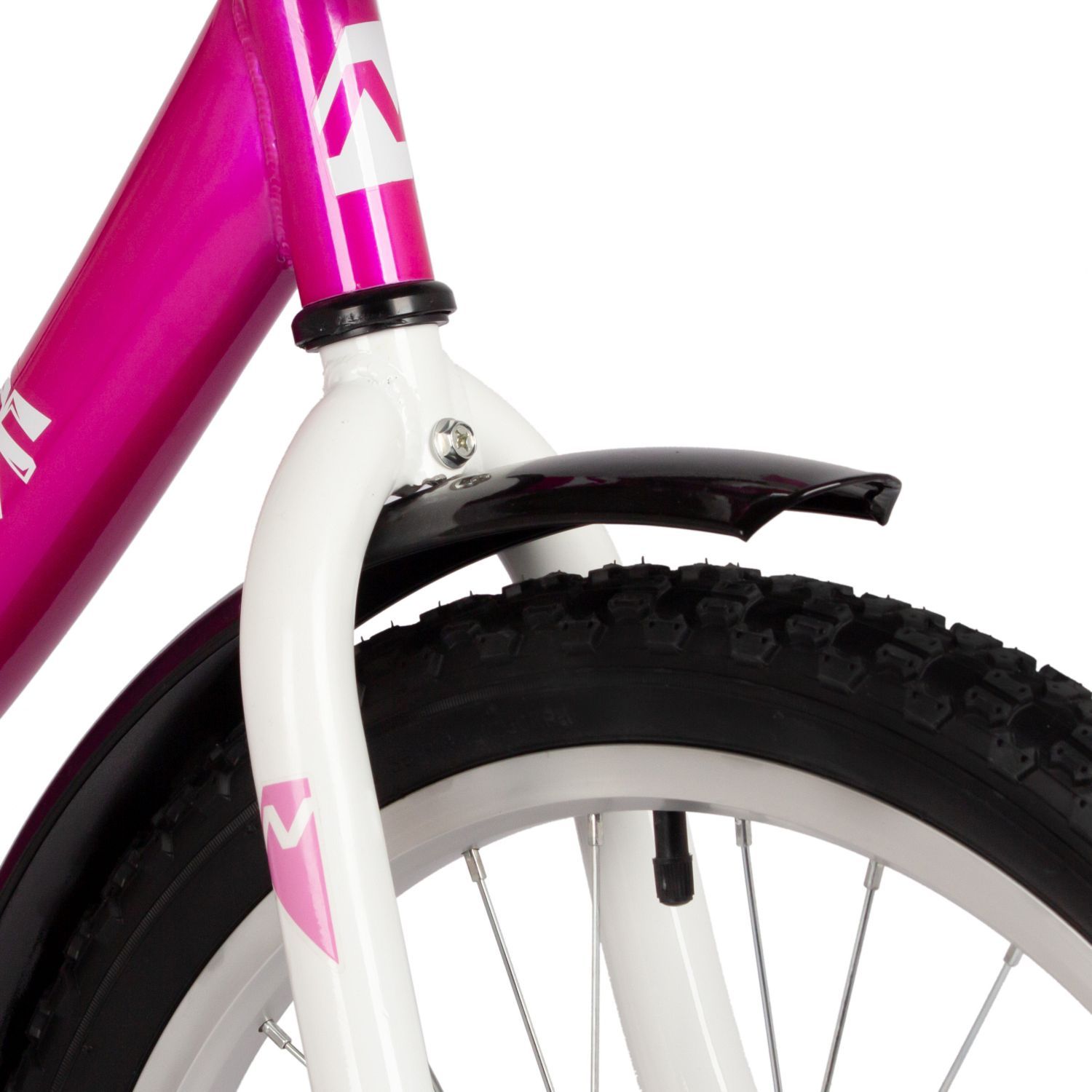 Велосипед NOVATRACK 20" VECTOR фуксия, тормоз нож, крылья, багажник, защита цепи