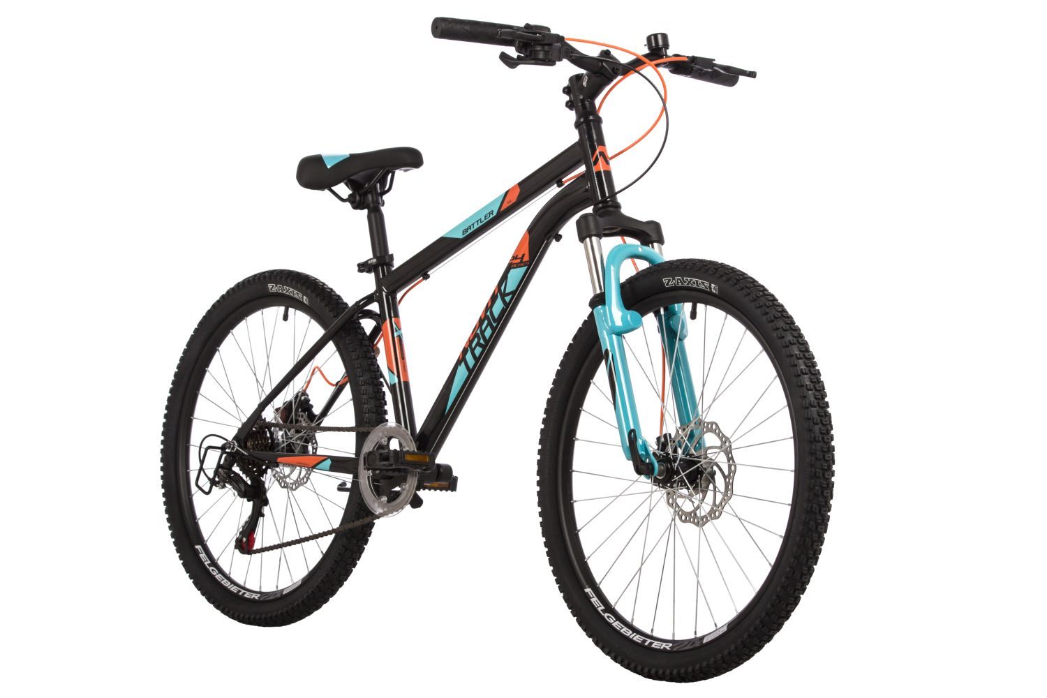 Велосипед NOVATRACK 24" BATTLER сталь 12'', черный, 6 скор.TZ500/TS-38/SG-6S, D-brake