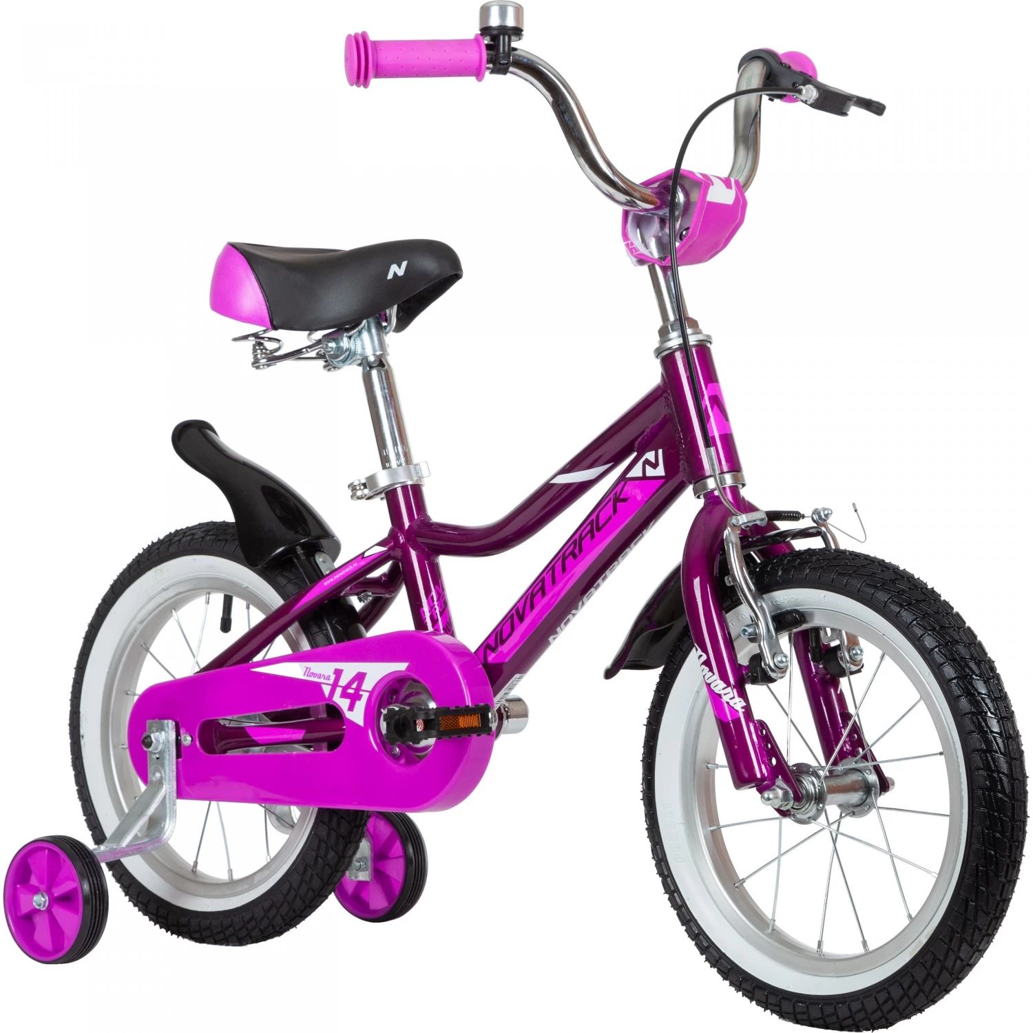 Детский велосипед Novatrack Novara, 14", фиолетовый